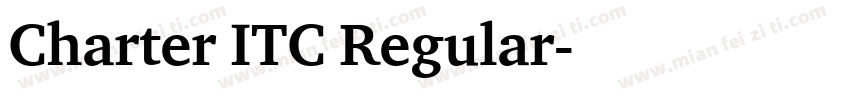 Charter ITC Regular字体转换